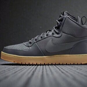 Nike Court Borough Winter Mens Sneaker Boot Dark Grey / Gum AA0547 001 (NEW)